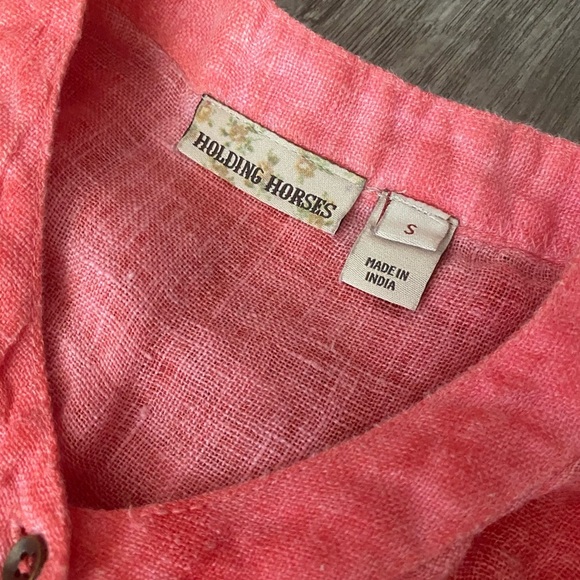 Anthropologie holding horses linen tunic S - Picture 6 of 7